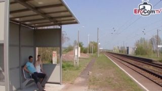 Public Sex at Train Station with german paul cassidy porn skinny tall blo