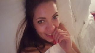 Brunette stepsister records herself سكس عراقي جديد in her bed