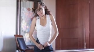 Latina Melody Strip and Masturbating in Office ladyboy cum compilation