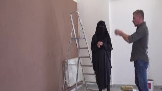 Muslim teen fucked by scissoring anime painter