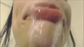 Squirting porns tube SPIT Out of Her THROAT with Dildo